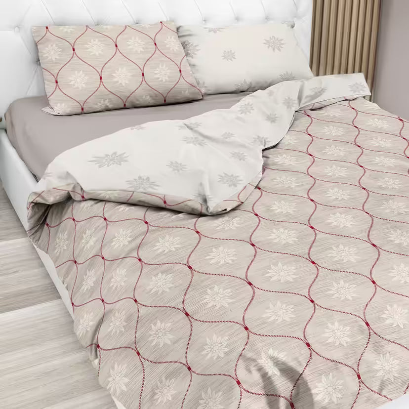 Copripiumino Daunex Charmant Tortora – Eleganza Sobria e Comfort Made in Italy