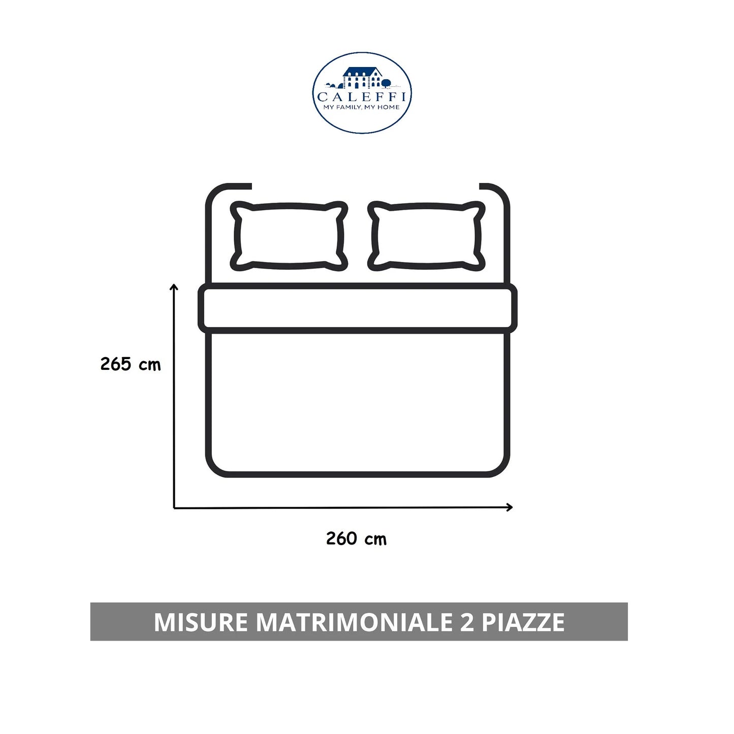 Trapunta Matrimoniale Caleffi in Microfibra – Modello Larry 260x265 cm