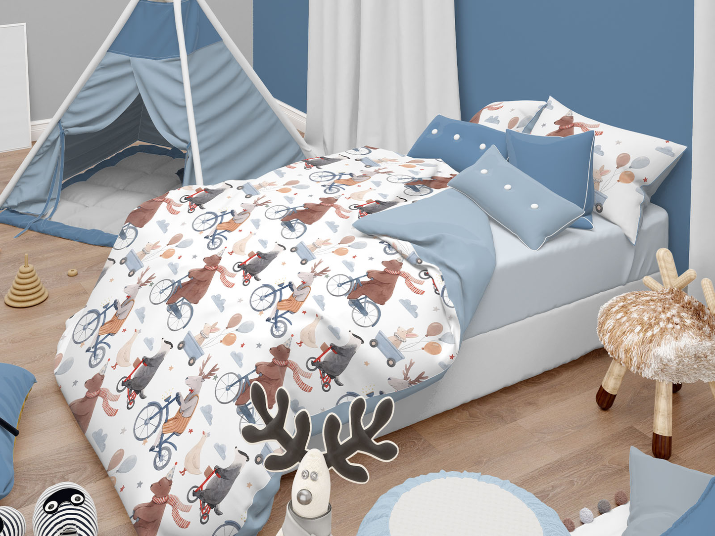 Animali - Parure Copripiumino per Lettino - Baby Dream - Daunex