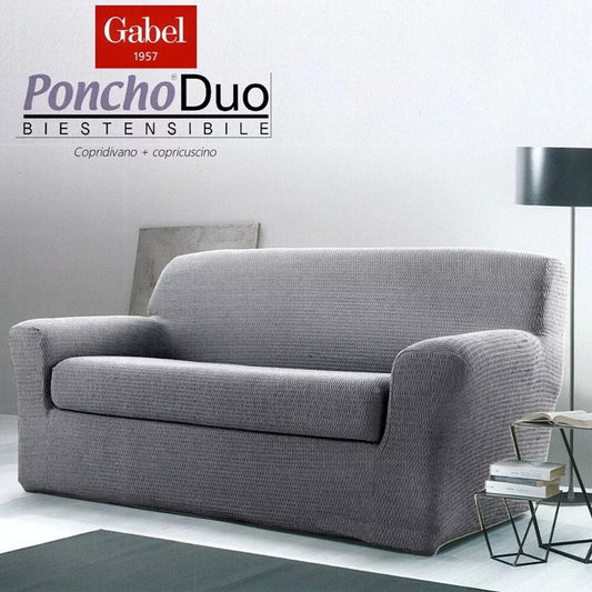 Copridivano Gabel Poncho Duo – Reversibile, Elasticizzato, Made in Italy