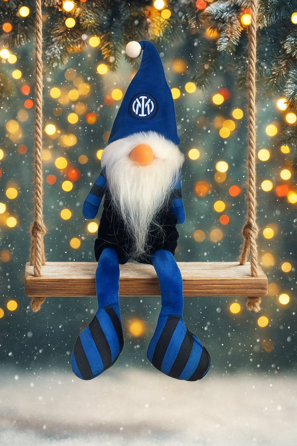 Gnomo Natalizio Inter – Altezza 41 cm