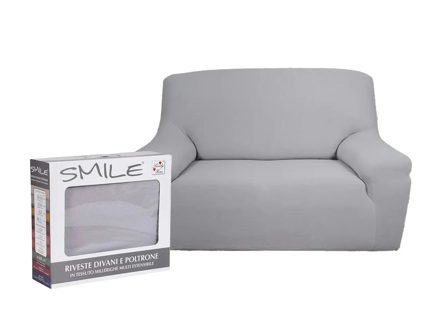 Copripoltrona e Copridivano Smile – Elasticizzato, Colorato, Made in Italy
