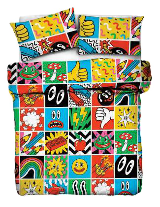 Funny- Parure Copripiumino Digital - Tessitura Zambaiti