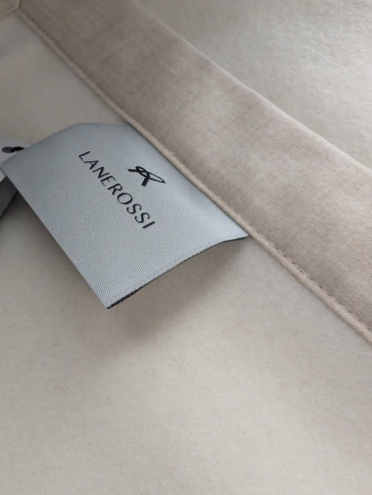 LANEROSSI Coperta "Geisha" in 100% Puro Cashmere - 230x250 cm - Cucita a Mano