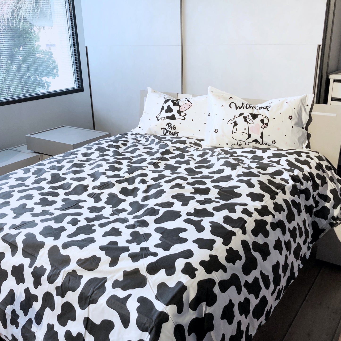 Completo Lenzuola Letto Francese Quadrifoglio