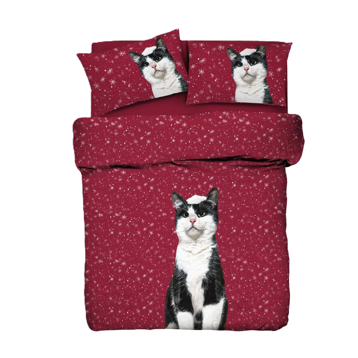 SnowCat- Parure Copripiumino Digital - Tessitura Zambaiti