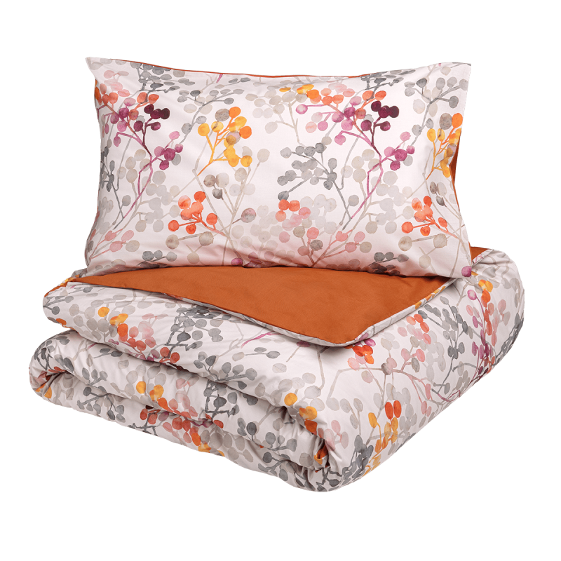 Bacche - Parure Copripiumino in percalle - Fazzini