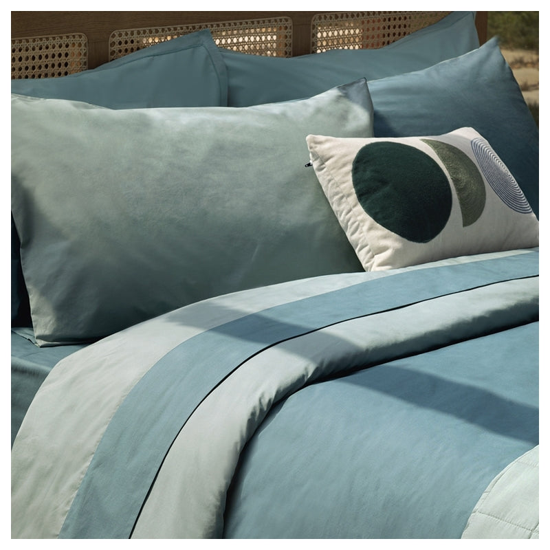 Dialogo - Parure Copripiumino Matrimoniale – 100% Cotone – Made in Italy - Fazzini