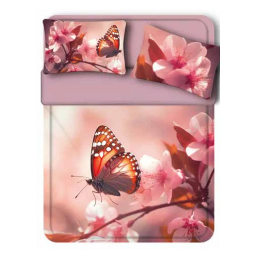 Completo Lenzuola Copriletto Matrimoniale Ilia – Biancaluna Miss Terry – 100% Cotone