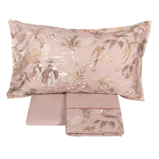 Oriental Dream – Completo Lenzuola Fazzini in Puro Cotone con Stampa Ispirazione Orientale