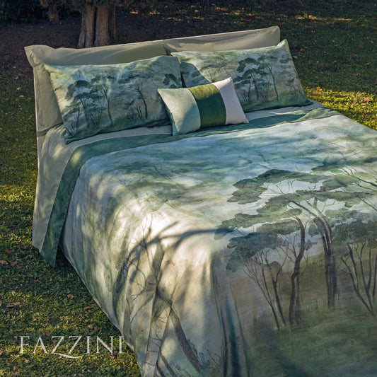 Nemora – Completo Lenzuola in Raso di Cotone by Fazzini