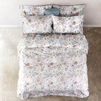 Completo Lenzuola Cogal "DayDream" - 100% Cotone Madapolam - Federe con Volant - Effetto Copriletto