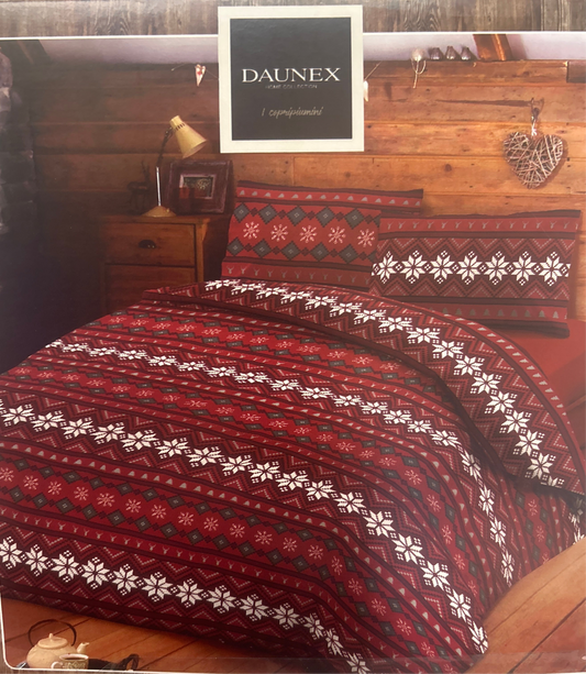 Parure Copripiumino Daunex Narvik – 100% Puro Cotone, Design Moderno e Accogliente