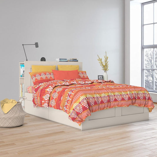 Lenzuola 1 Piazza e Mezza INCAS – 100% Cotone – Made in Italy – Colore Arancio