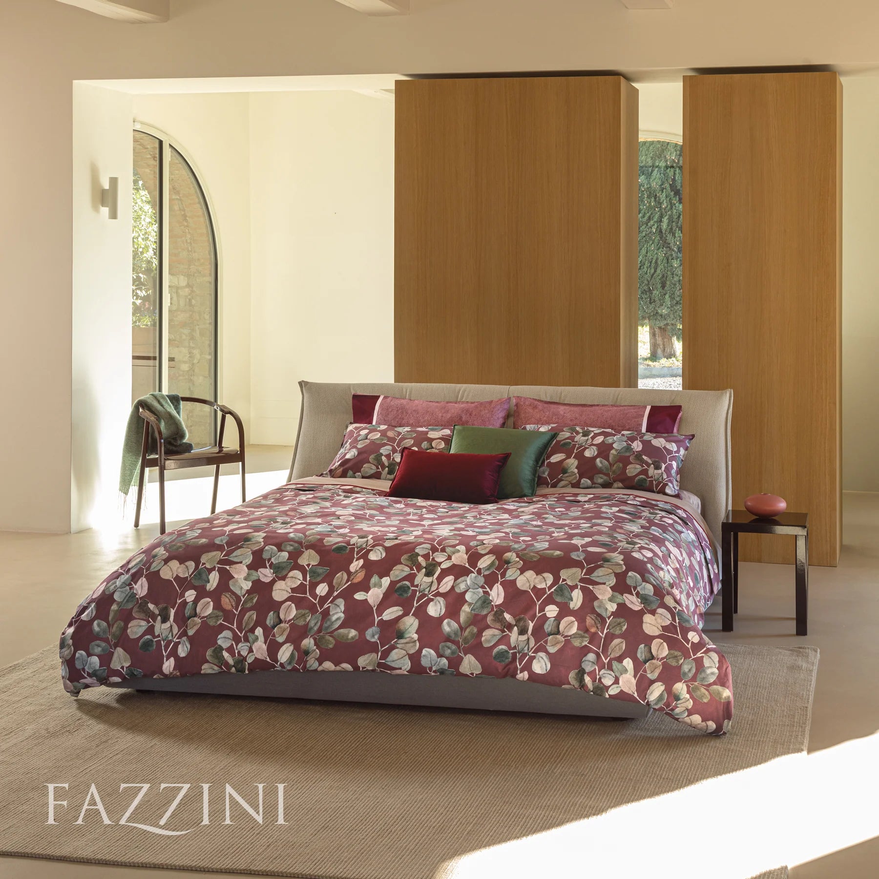Parure Copripiumino Fazzini Sabi Sabi - Raso di Puro Cotone Matrimoniale