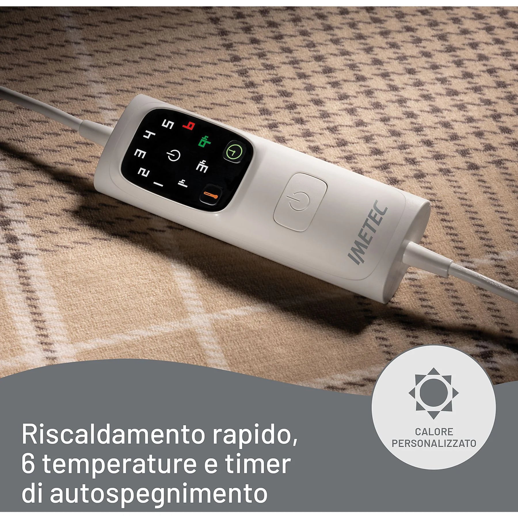 Plaid Riscaldante IMETEC Caldoplaid Elegance – Morbidezza e calore con stile