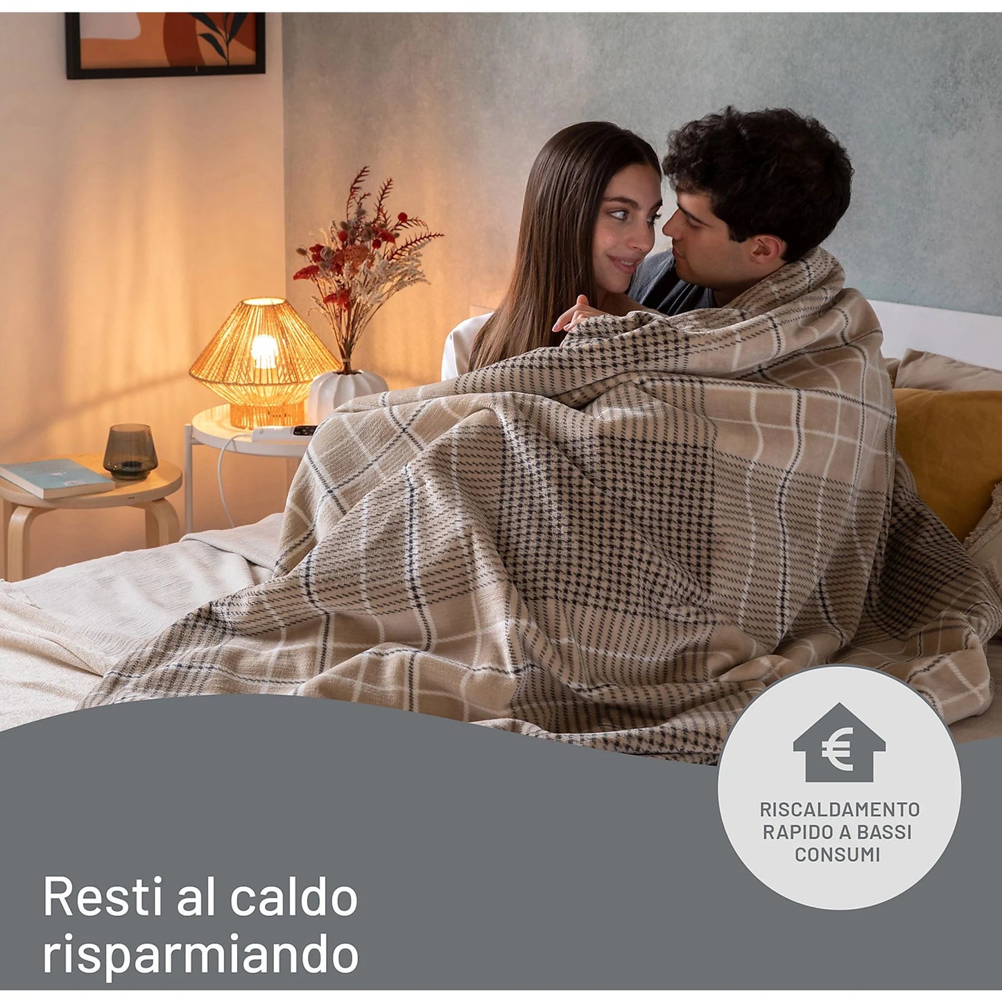 Plaid Riscaldante IMETEC Caldoplaid Elegance – Morbidezza e calore con stile