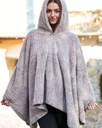 Poncho Plaid da Casa Easy Home Alaska - Coperta Indossabile Calda e Morbida