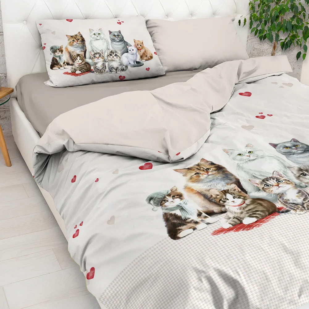 Amici - Parure Copripiumino Infinity in Stampa Digitale - Daunex