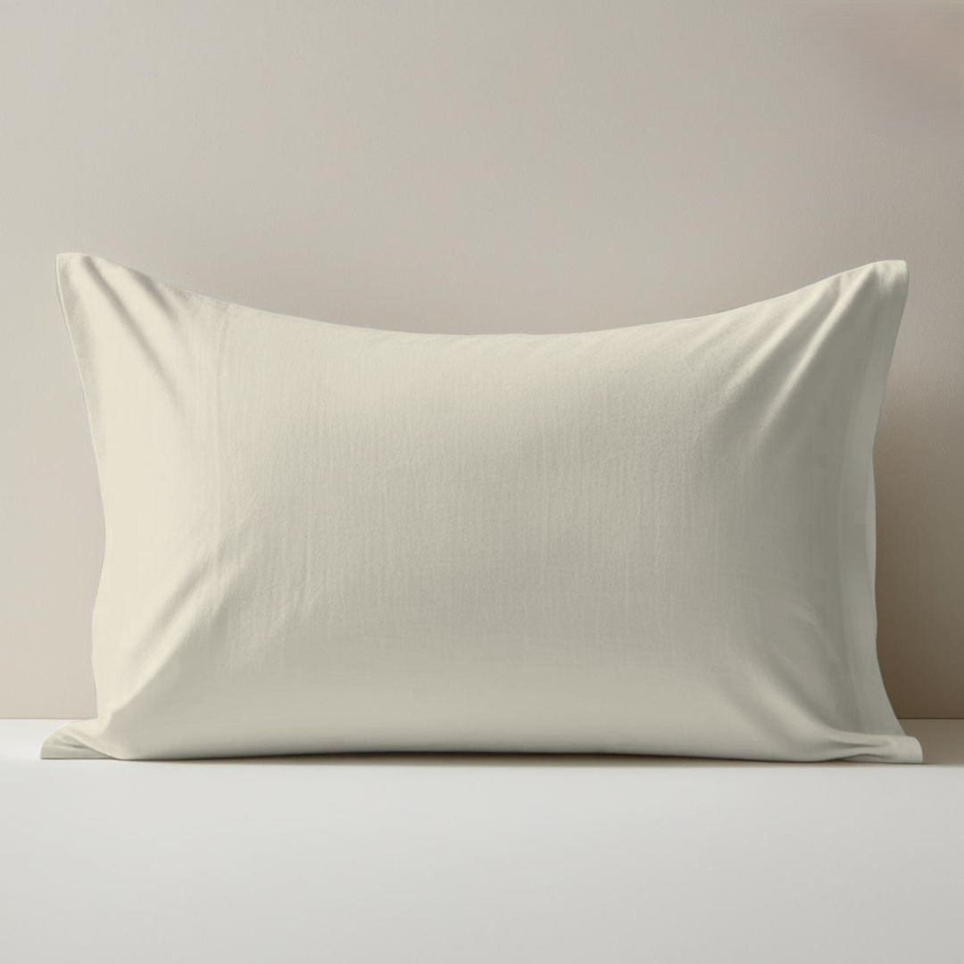 Coppia Federe in Percalle 50x80 con Patella - Made in Italy
