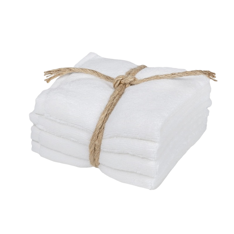 Set 4 Lavette Fazzini "Coccola" - Microcotone Zero Twist 550 gr/mq - 30x30 cm