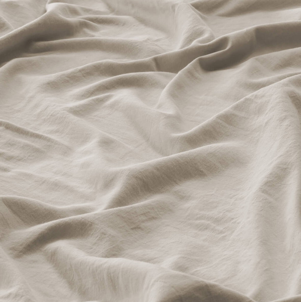 Completo Letto Galizzi Block58 - 100% Raso di Cotone "Stone Washed" - Effetto Stropicciato No-Stiro