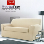 Copridivano Gabel Poncho Duo Reversibile - Tessuto Elasticizzato - Per Divani da 110 a 260 cm - Made in Italy