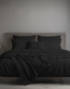 Completo Letto Matrimoniale Maxi in Raso di Puro Cotone - Zambaiti Tessitura