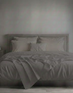 Completo Letto Matrimoniale Maxi in Raso di Puro Cotone - Zambaiti Tessitura