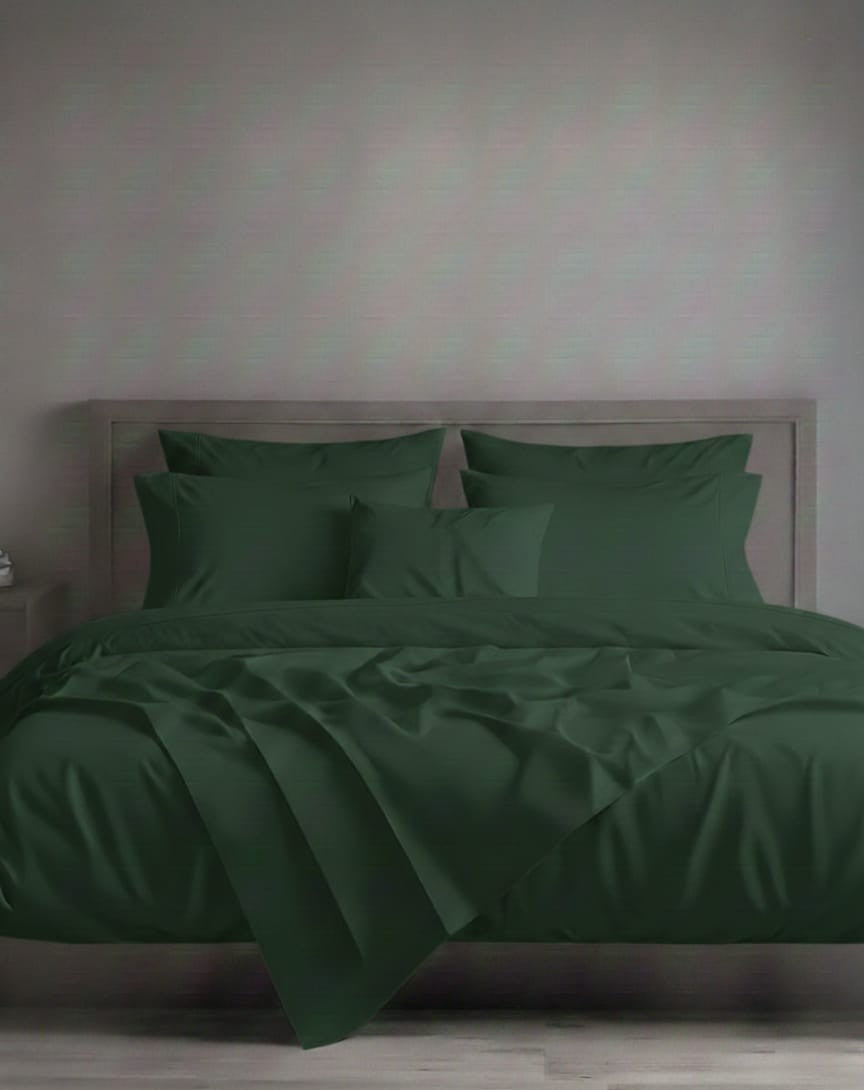 Completo Letto Matrimoniale Maxi in Raso di Puro Cotone - Zambaiti Tessitura