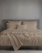 Completo Letto Matrimoniale Maxi in Raso di Puro Cotone - Zambaiti Tessitura