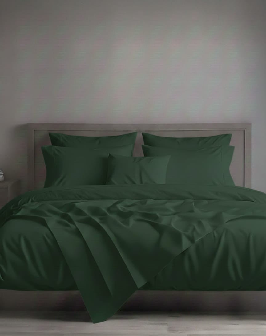 Completo Letto Matrimoniale Maxi in Raso di Puro Cotone - Zambaiti Tessitura