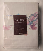 Completo Letto Matrimoniale Galizzi "Cassandra" - Raso di Cotone Effetto Ricamato