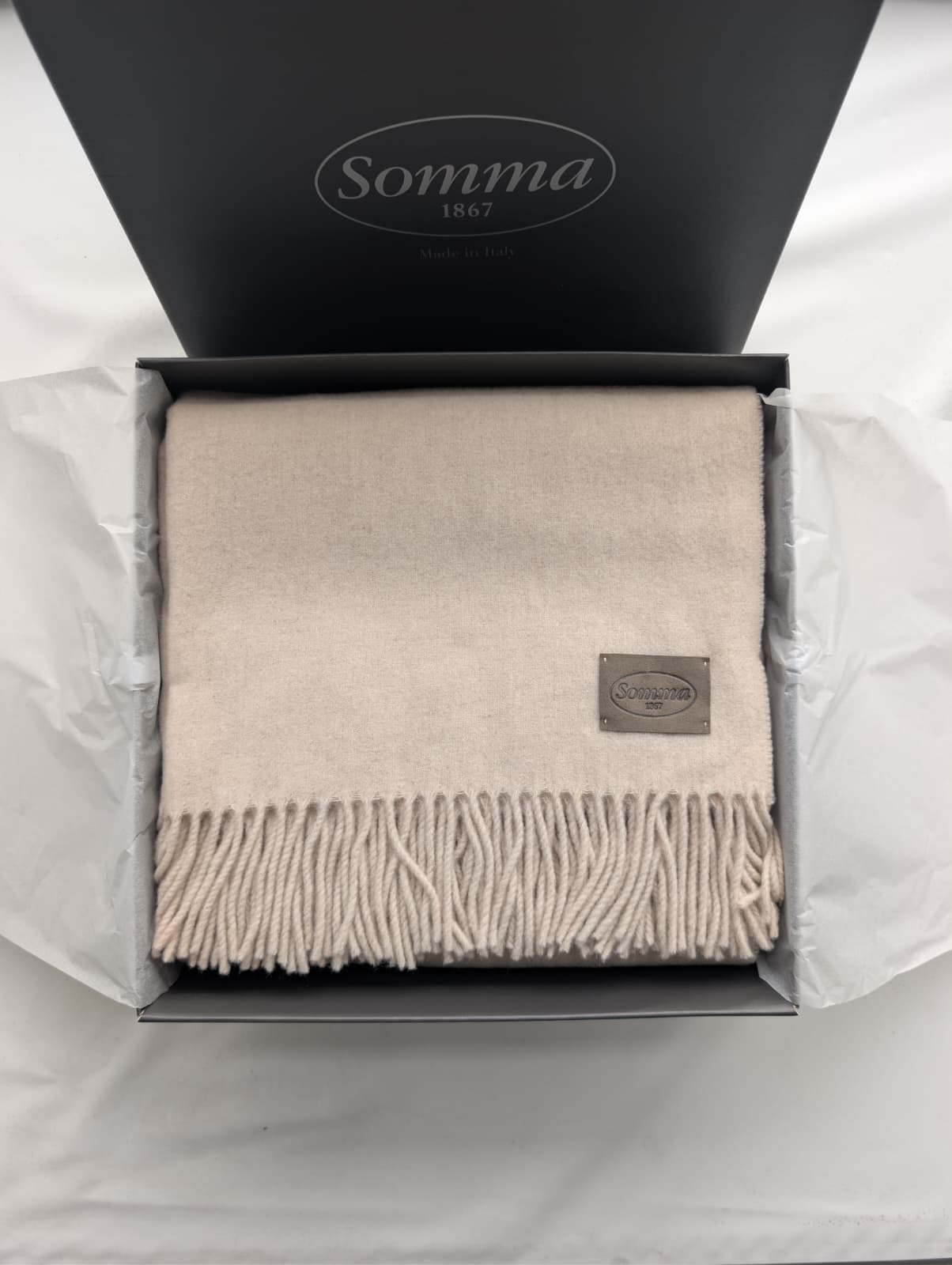 Plaid "Charme" in 100% lana  130x180 - SOMMA