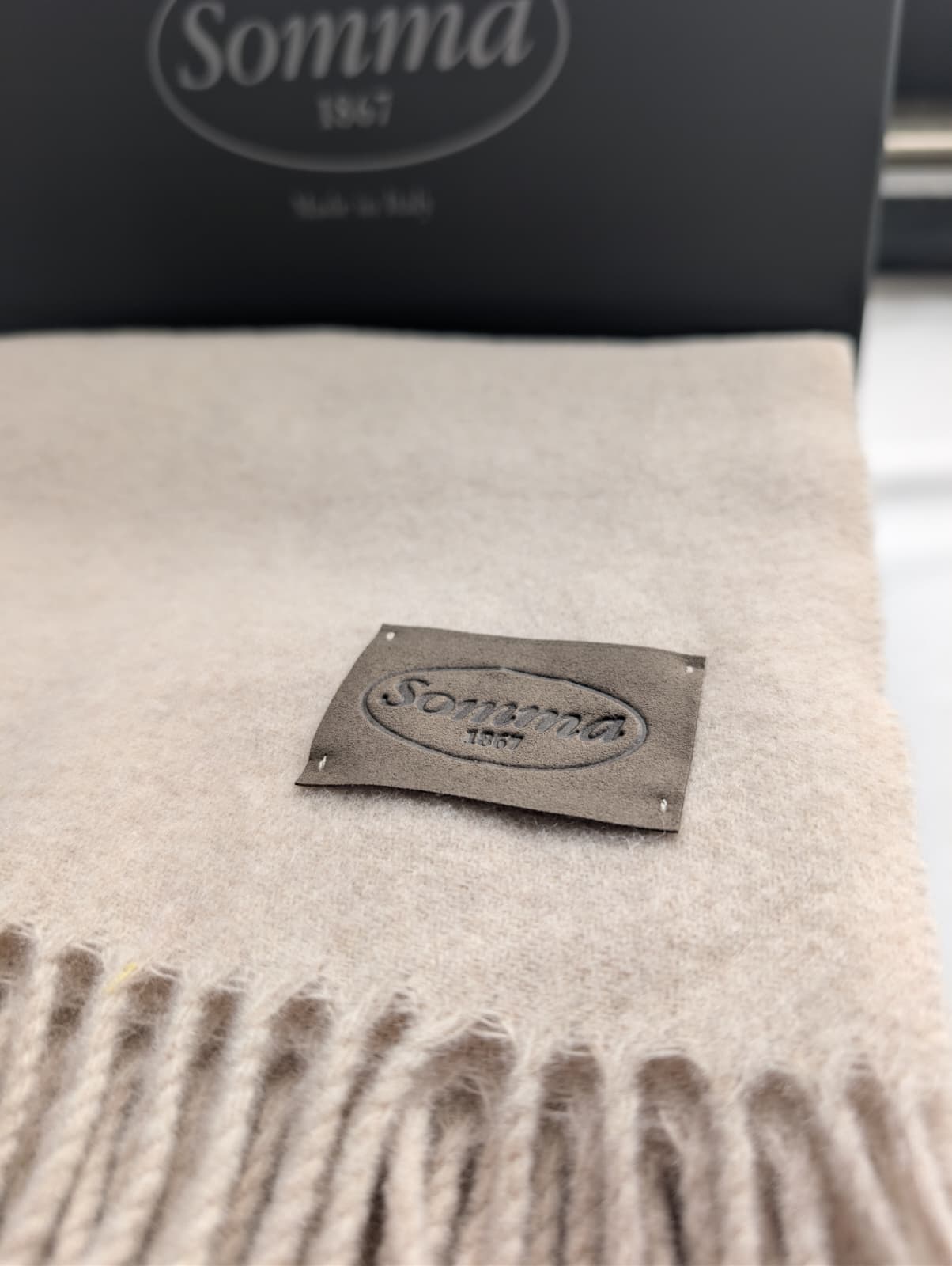 Plaid "Charme" in 100% lana  130x180 - SOMMA