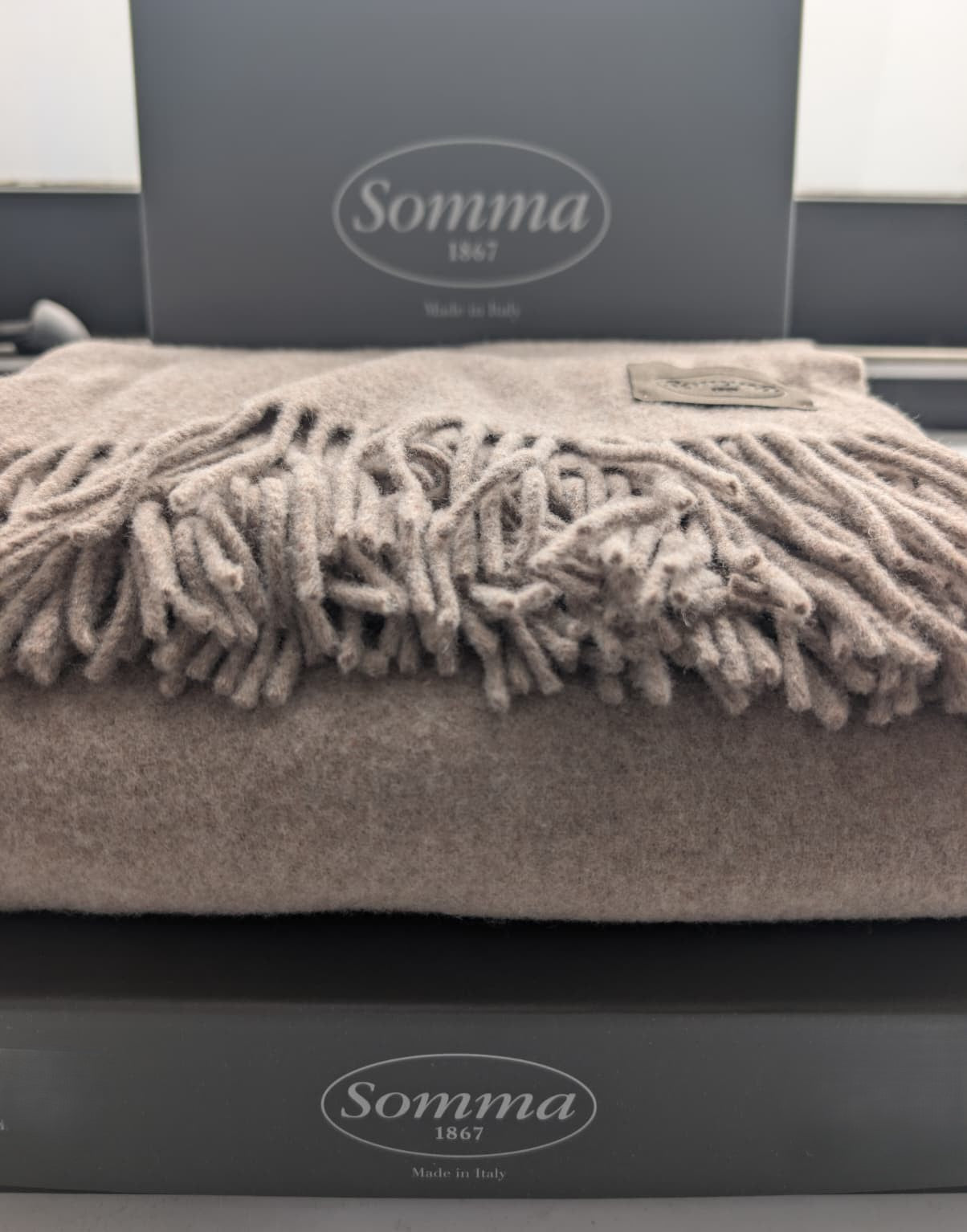 Plaid "Charme" in 100% lana  130x180 - SOMMA