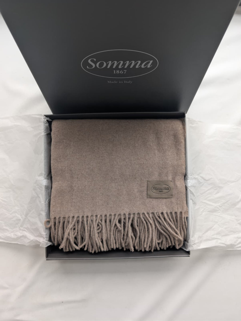 Plaid "Charme" in 100% lana  130x180 - SOMMA