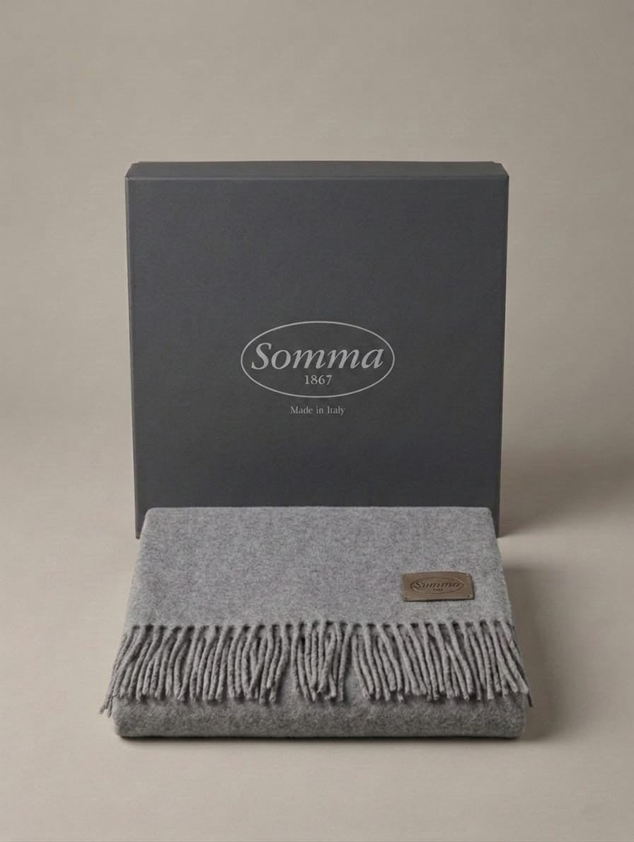 Plaid "Charme" in 100% lana  130x180 - SOMMA