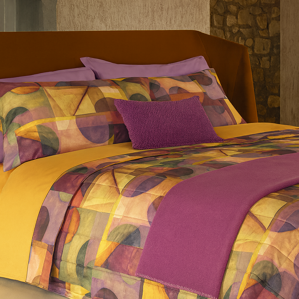 Paracas- Trapunta Matrimoniale – Percalle di Cotone – Made in Italy - Fazzini