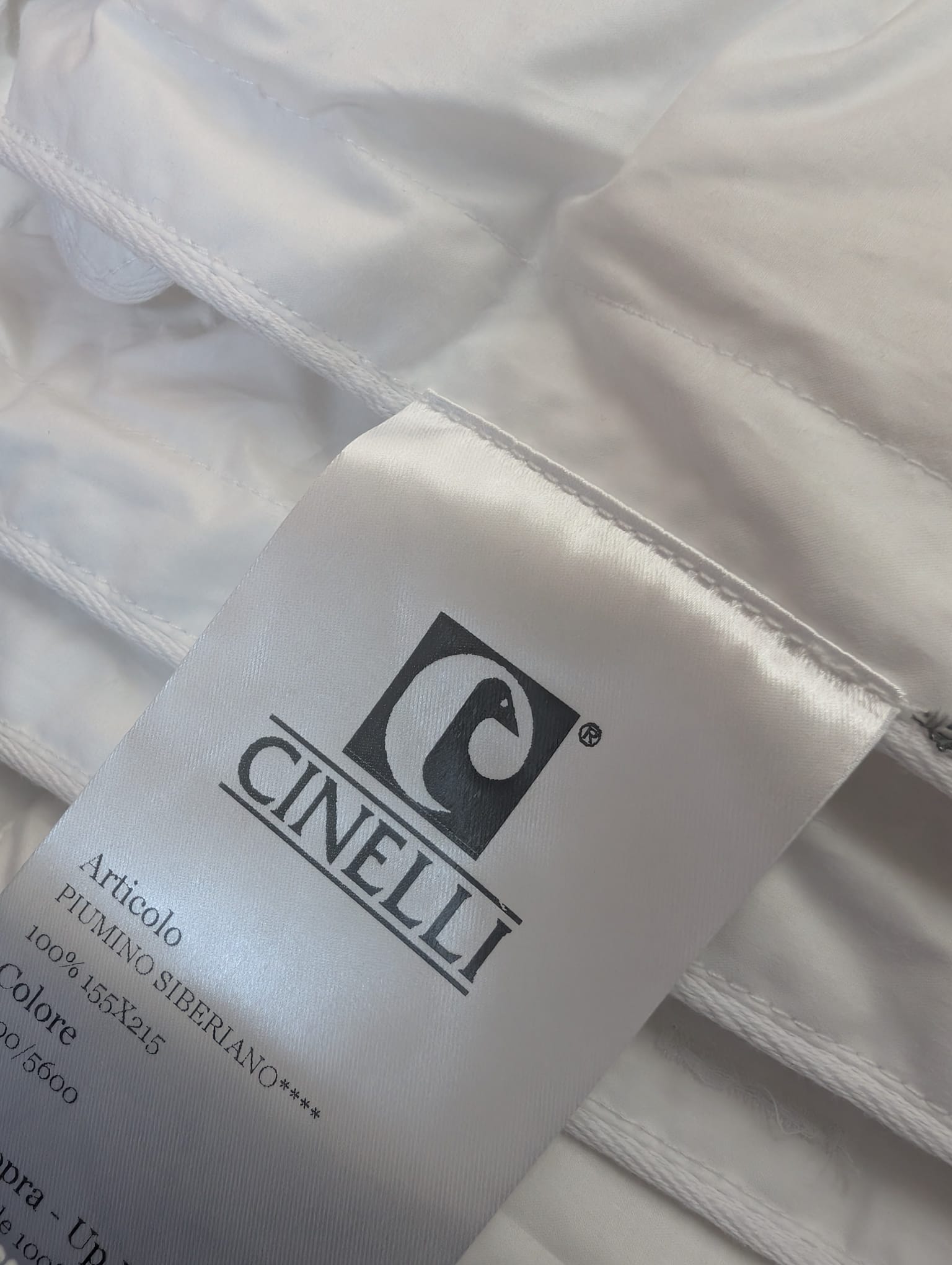 Piumino Siberiano Cinelli - Interno Letto Invernale in Piumino Naturale 730 CUIN e Percalle di Cotone