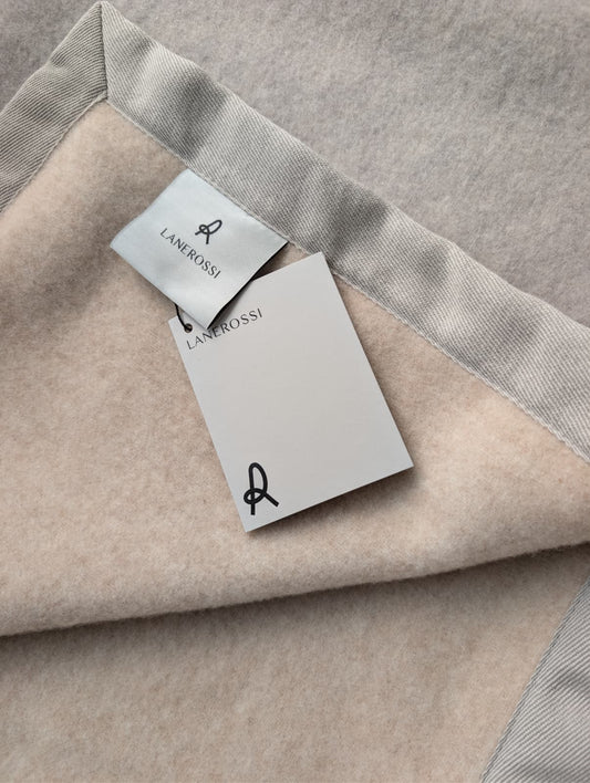 LANEROSSI Coperta "Cleopatra" 100% Lana Vergine Merino - 250x220 cm