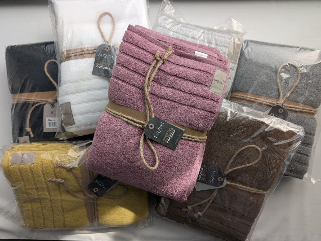 Telo Bagno Fazzini "Coccola" - Microcotone Zero Twist 550 gr/mq - 100x150 cm