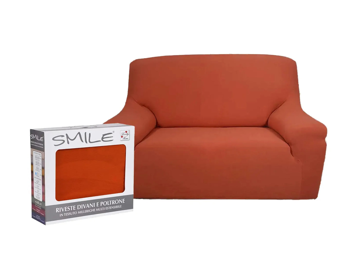 Copripoltrona e Copridivano Smile – Elasticizzato, Colorato, Made in Italy