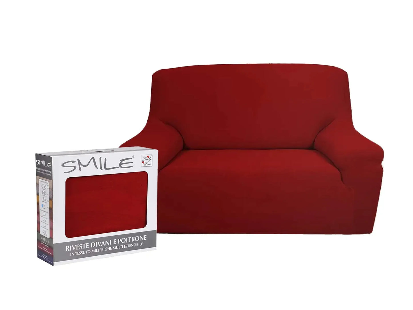 Copripoltrona e Copridivano Smile – Elasticizzato, Colorato, Made in Italy