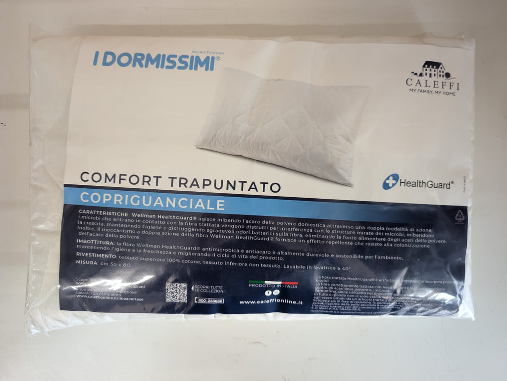 Copriguanciale Caleffi I Dormissimi - 100% Cotone Comfort Trapuntato Antiacaro