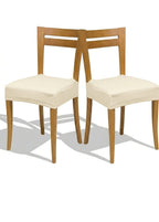 Coppia Coprisedia Genius Biancaluna - Imbottiti e Antimacchia - Made in Italy