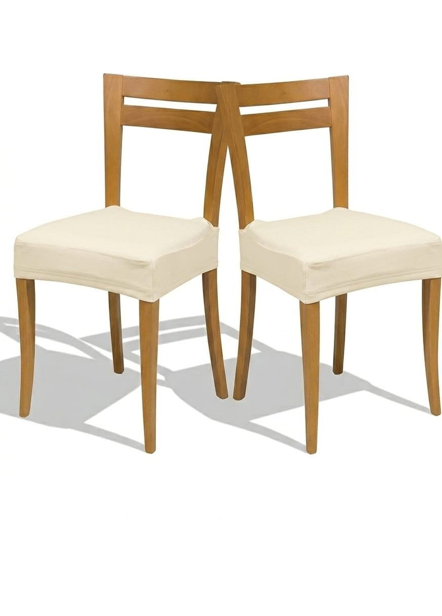 Coppia Coprisedia Genius Biancaluna - Imbottiti e Antimacchia - Made in Italy