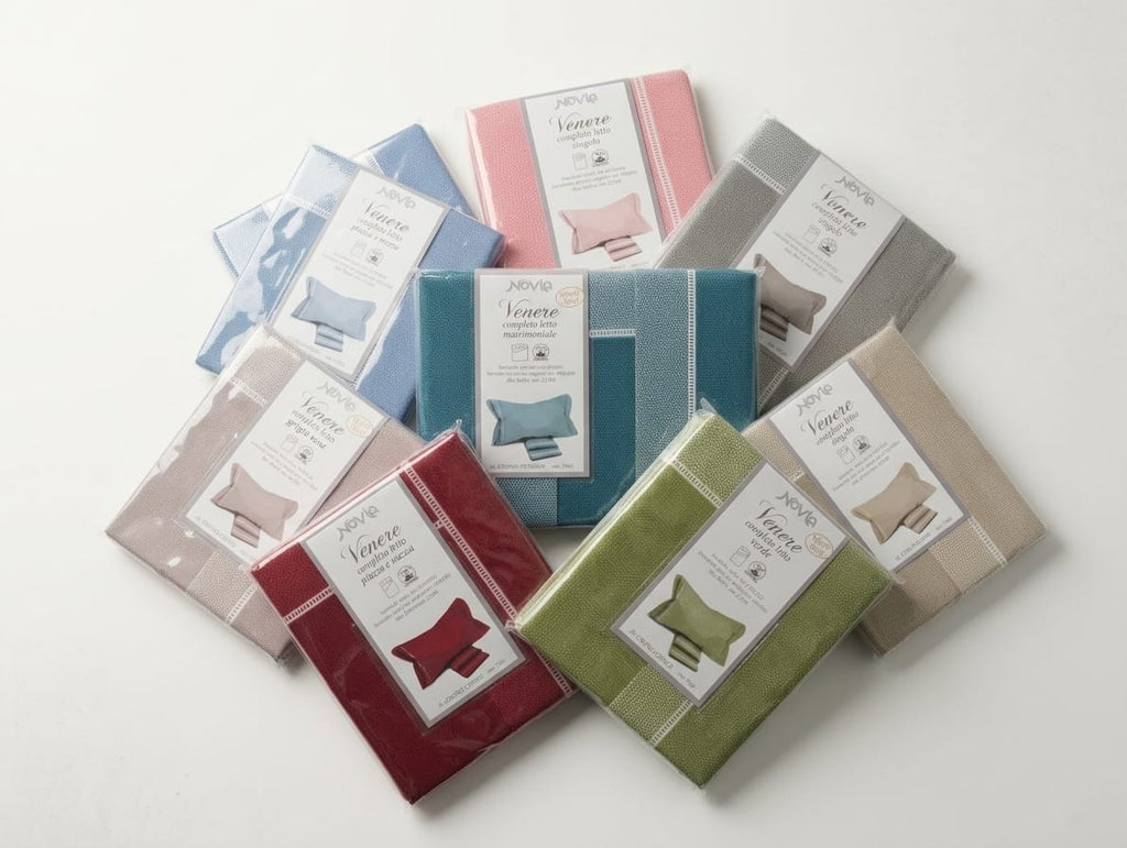 Completo Lenzuola Novia Crono - Collezione Venere in Puro Cotone