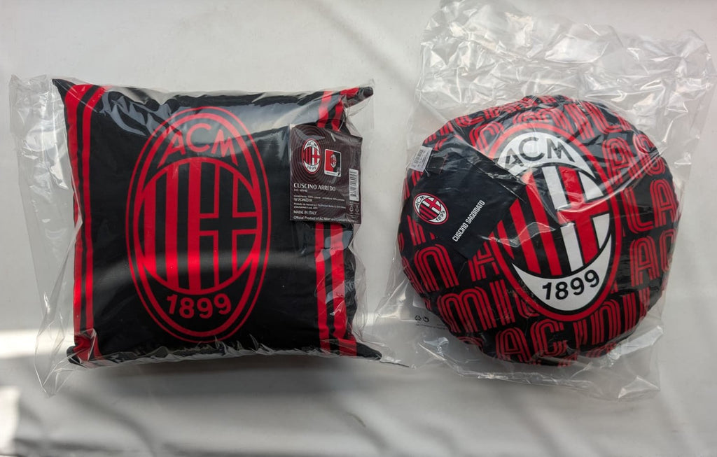 Cuscino Arredo AC Milan Official Product - Quadrato o Sagomato Rotondo