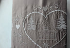 Parure Copripiumino Matrimoniale Daunex Merano - In Pregiato 100% Cotone Satin Ricamato